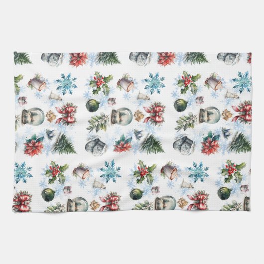 Weihnachtsfarbe Geschirrtuch (Horizontal)