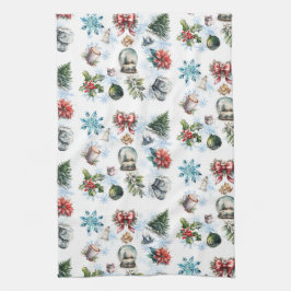 Weihnachtsfarbe Geschirrtuch