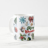Weihnachtsfarbe Kaffeetasse (Vorderseite Links)