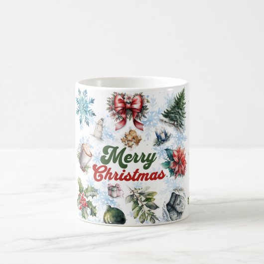 Weihnachtsfarbe Kaffeetasse (Mittel)