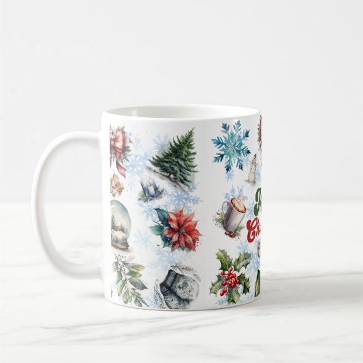 Weihnachtsfarbe Kaffeetasse (Links)