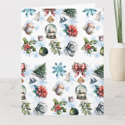 Weihnachtsfarbe Karte (Vorderseite)