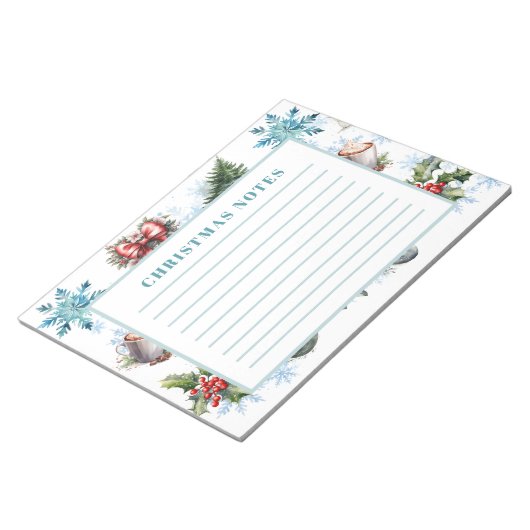 Weihnachtsfarbe Notizblock (angewinkelt)