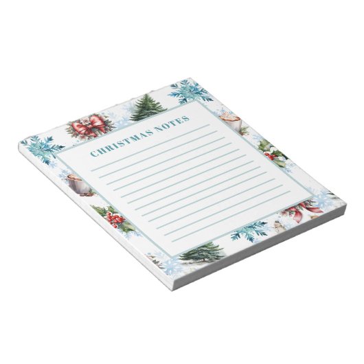 Weihnachtsfarbe Notizblock (angewinkelt)