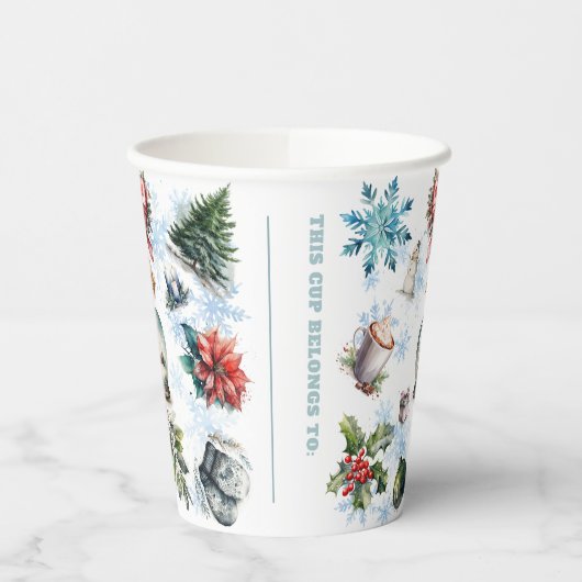 Weihnachtsfarbe Pappbecher (Links)