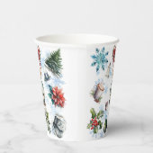 Weihnachtsfarbe Pappbecher (Rechts)