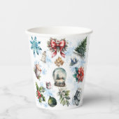 Weihnachtsfarbe Pappbecher (Vorderseite)