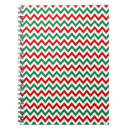 Weihnachtsfarben Chevon Cover Notizbuch Journal Notizblock