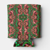 Weihnachtsfarben Dosenkühler (Rückseite)