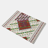Weihnachtsfarben fußmatte (Schrägansicht)