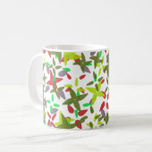Weihnachtsfarben Kaffeetasse (Vorderseite Links)