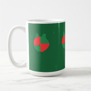 Weihnachtsfarben Kaffeetasse