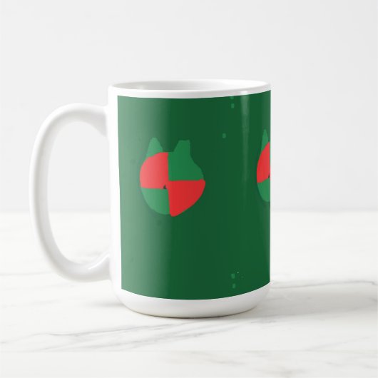 Weihnachtsfarben Kaffeetasse (Links)