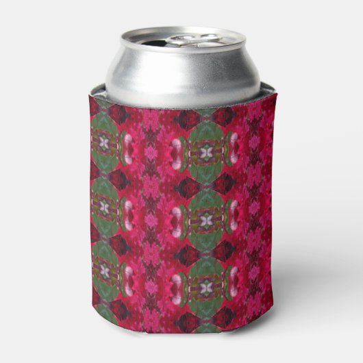 Weihnachtsfarben Kaleidoskop Dosenkühler (Kanne Vorderseite)