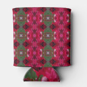 Weihnachtsfarben Kaleidoskop Dosenkühler (Rückseite)