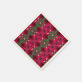 Weihnachtsfarben Kaleidoskop Ecru Cocktail Napkin Serviette (Ecke)