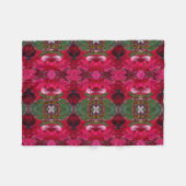 Weihnachtsfarben Kaleidoskop Fleecedecke (Vorderseite (Horizontal))