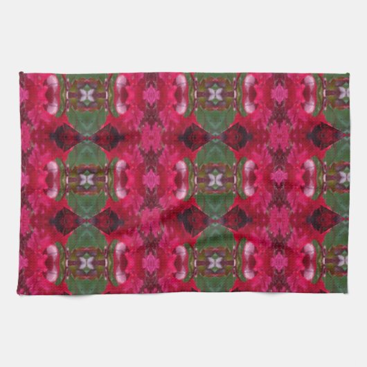 Weihnachtsfarben Kaleidoskop Handtuch (Horizontal)