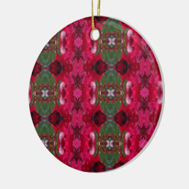 Weihnachtsfarben Kaleidoskop Keramik Ornament