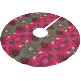 Weihnachtsfarben Kaleidoskop Weihnachtsbaumrock Polyester Weihnachtsbaumdecke