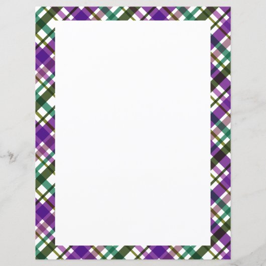 Weihnachtsfarben Kariert Blank (Vorderseite)