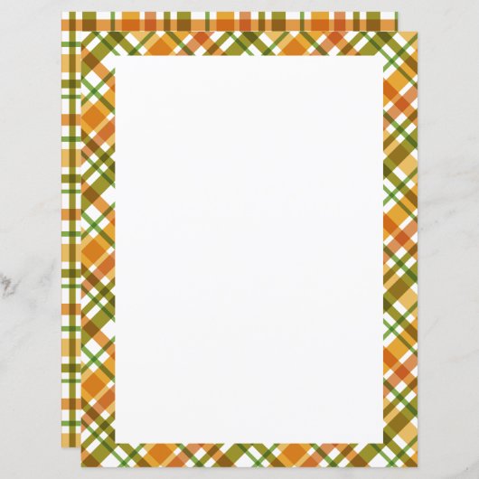 Weihnachtsfarben Kariert Blank (Vorne/Hinten)