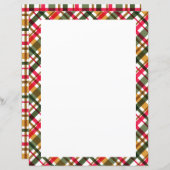 Weihnachtsfarben Kariert Blank (Vorne/Hinten)