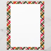 Weihnachtsfarben Kariert Blank (Vorderseite)