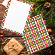 Weihnachtsfarben Kariert Blank