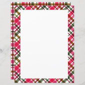 Weihnachtsfarben Kariert Blank (Vorne/Hinten)