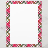 Weihnachtsfarben Kariert Blank (Vorderseite)