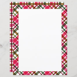 Weihnachtsfarben Kariert Blank