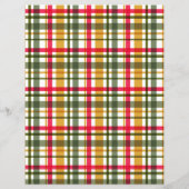 Weihnachtsfarben Kariert Blank (Rückseite)