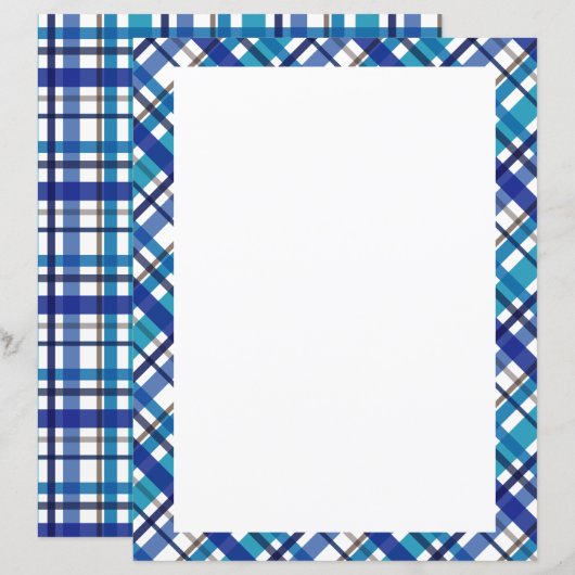 Weihnachtsfarben Kariert Blank (Vorne/Hinten)