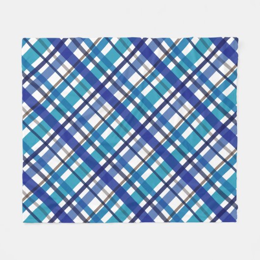 Weihnachtsfarben Kariert Fleecedecke (Vorderseite (Horizontal))