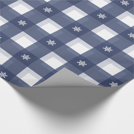 Weihnachtsfarben Kariert Geschenkpapier (Ecke)