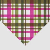 Weihnachtsfarben Kariert Rosa Grün Seidenpapier (Detail)