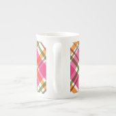 Weihnachtsfarben Karierte Tasse (Rückseite)
