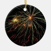 Weihnachtsfarben Keramik Ornament (Vorne)