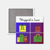 Weihnachtsfarben Magnet (Vorderseite/Rückseite)