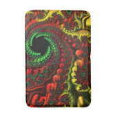 Weihnachtsfarben Mandelbrot Bath Mat Badematte (Vorderseite Vertikal)