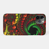 Weihnachtsfarben Mandelbrot Case-Mate iPhone Hülle (Rückseite (Horizontal))