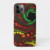 Weihnachtsfarben Mandelbrot Case-Mate iPhone Hülle (Rückseite)