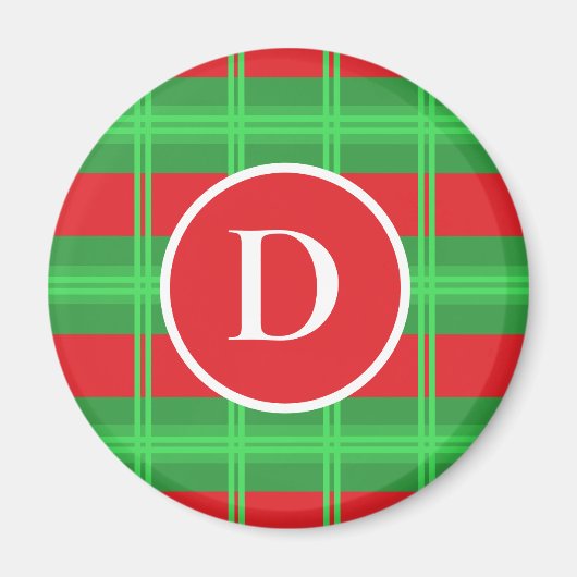 Weihnachtsfarben niedlich rot und grün" magnet (Vorne)