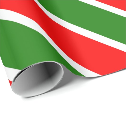 Weihnachtsfarben Red White Green Trending Template Geschenkpapier (Rolleneckpunkt)