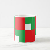 Weihnachtsfarben rot weiß kaffeetasse (Mittel)