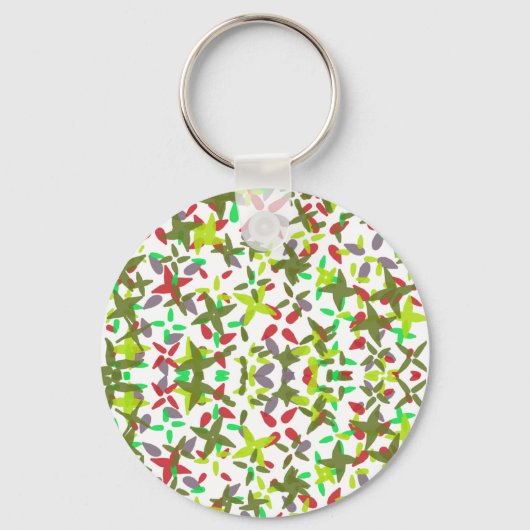 Weihnachtsfarben Schlüsselanhänger (Vorderseite)