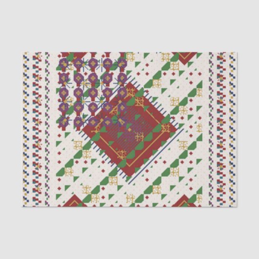 Weihnachtsfarben  seidenpapier (Vorderseite)
