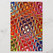 Weihnachtsfarben Snow Santa HoHoho Pop Ar Briefpapier (Vorderseite)