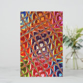 Weihnachtsfarben Snow Santa HoHoho Pop Ar Briefpapier (Stehend Vorderseite)